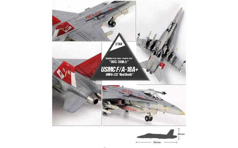 Academy Models 12627 F/A-18A+ VMFA-232 Red Devils USMC 1:144