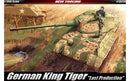Academy Models 13229 GERMAN KING TIGER Last Prod:35