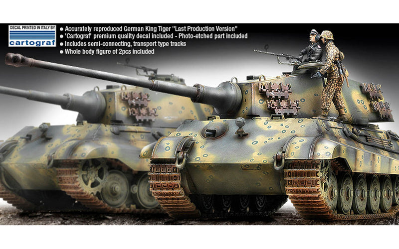 Academy Models 13229 GERMAN KING TIGER Last Prod:35