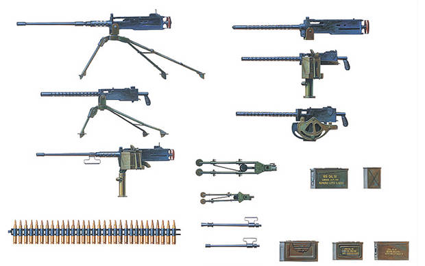 Academy Models 1:35 13262 Academy US Machine Gun Set