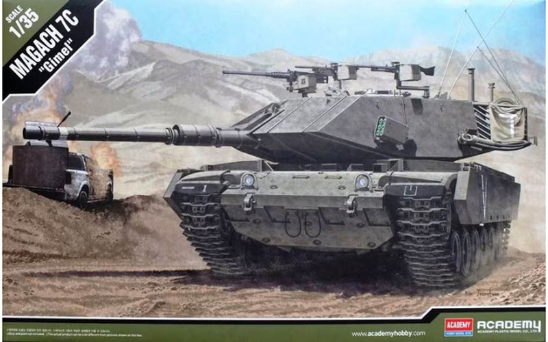 Academy Models 13297 Magach 7C - Plastic Model Military Vehicle Kit - 1/35