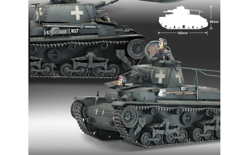 Academy Models 13313 German Command Tank Pz.Kpfw.35 -- Plastic Model Military Vehicle Kit -- 1/35 Scale