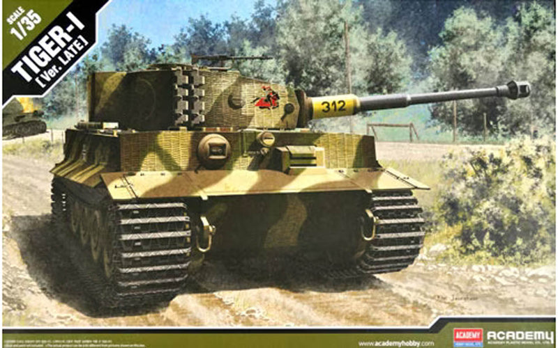 Academy Models 13314 Tiger-1 Late Version - Plastic Model Military Vehicle Kit - 1/35