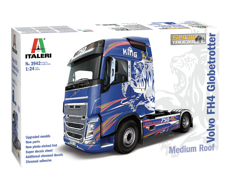 Italeri 3942 - SCALE 1 : 24 VOLVO FH4 Globetrotter Medium Roof