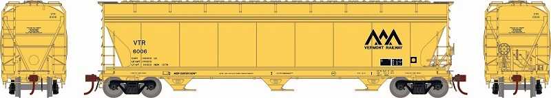 Athearn Genesis HO G15429 ACF 4600 3-Bay Centerflow Hopper, Vermont