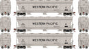 Athearn Genesis HO G15442 ACF 4600 3-Bay Centerflow Hoppers, Western Pacific (3)