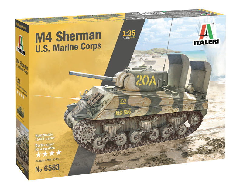 Italeri 6583 - SCALE 1 : 35 M4 SHERMAN U.S. MARINE CORPS