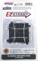 Williams By Bachmann O 00268 EZ Streets 90-Degree Crossover Track