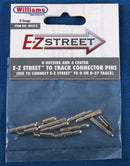 Williams By Bachmann O 00272 EZ Streets to O/O27 Track Connector Pins