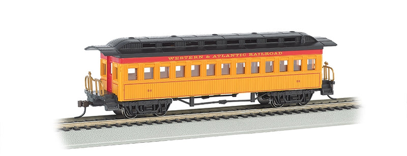 Bachmann Silver Series HO 13406 1860-1880 Coach, Western and Atlantic Railroad