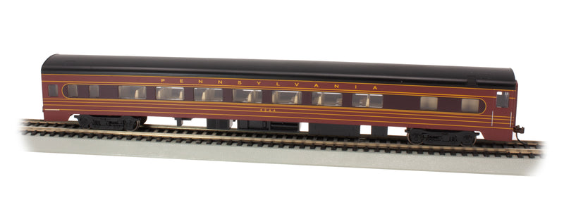 Bachmann HO 14211 85' Smoothside Coach with Lighting, Pennsylvania Railroad