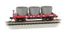Bachmann N 15551 Old-Time Wood Tank Car with 3 Tanks, Western and Atlantic