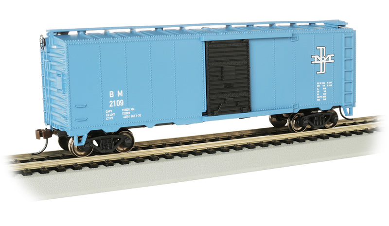 Bachmann Silver Series HO 16003 PS-1 40' Steel Box Car, Boston and Maine