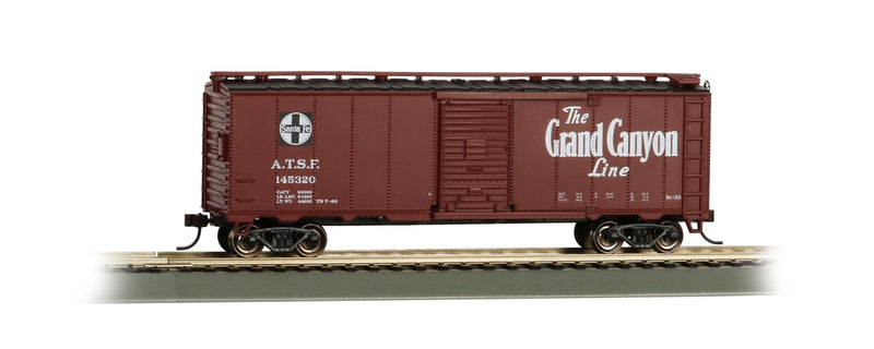 Bachmann HO 16503 40' Steel Box Car, Santa Fe (Grand Canyon Slogan)