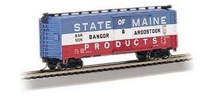 Bachmann Silver Series HO 17038 40' Box Car, Bangor and Aroostook