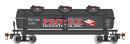 Bachmann HO 17105 40' 3-Dome Tank Car, Protex Industries