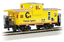 Bachmann HO 17709 36' Wide Vision Caboose, Chessie (B&O)