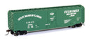 Bachmann HO 18032 50' Plug Door Box Car, Gulf Mobile and Ohio