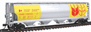 Bachmann Silver Series HO 19136 Cylindrical 4-Bay Covered Grain Hopper, Government of Canada (CNWX)