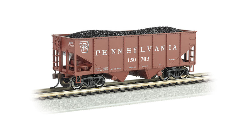 Bachmann HO 19512 USRA 55-Ton Outside-Braced 2-Bay Hopper, Pennsylvania Railroad