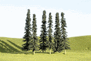 Bachmann SceneScapes 32103 3" to 4" Conifer Trees (9)