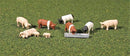 Bachmann SceneScapes HO 33118 Assorted Pigs (9)