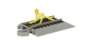 Bachmann HO 44593 EZ Track NS Rail Track Bumper with Flashing LED (Gray Roadbed)