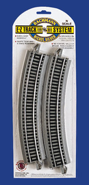 Bachmann N 44804 EZ Track 19" Radius Curve 15-Degree Sections (6)