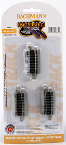 Bachmann N 44832 EZ Track 12.5" Radius 1/4 Curve Sections (6)
