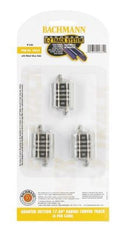 Bachmann N 44835 EZ Track 17.5" Radius 1/4 Curve Sections (6)