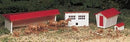 Bachmann HO 45152 Farm Building Snap Kit with Animals