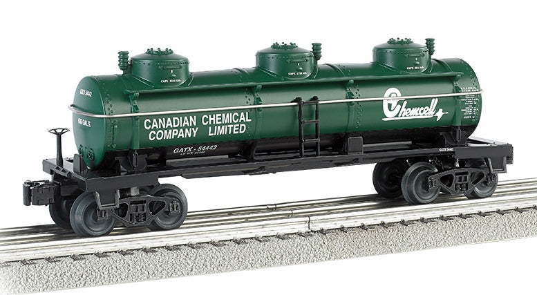 Williams By Bachmann O 47118 3-Dome Tank Car, Chemcell