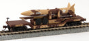 Bachmann N 71397 52' Center-Depressed Flat Car with Missile Load, US Army