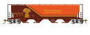 Bachmann HO 73802 Cylindrical 4-Bay Grain Hopperwith FRED, Saskatchewan Grain