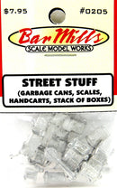 Bar Mills Scale Model Works HO 0205 Street Stuff