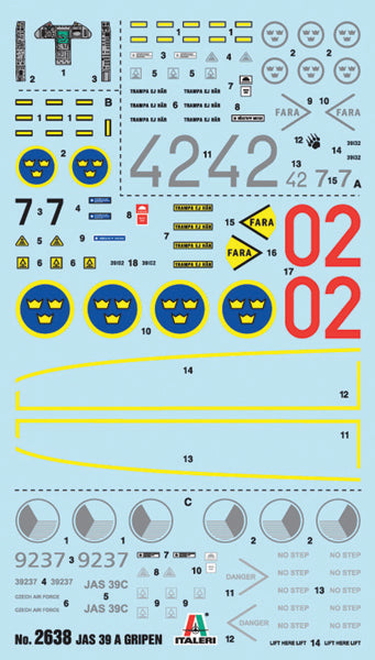 Italeri 2638 - SCALE 1 : 48 JAS 39 A GRIPEN