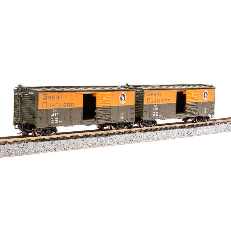 BLI 7278 USRA 40' Steel Boxcar, GN, 2-pack , N Scale