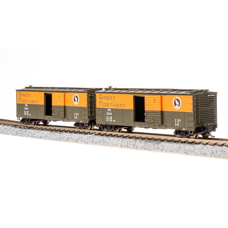 BLI 7278 USRA 40' Steel Boxcar, GN, 2-pack , N Scale