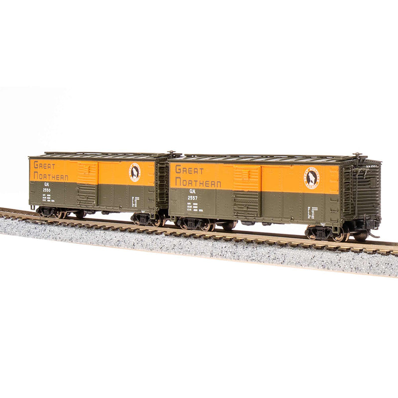 BLI 7278 USRA 40' Steel Boxcar, GN, 2-pack , N Scale