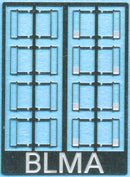 BLMA N 64 Locomotive Wind Deflectors (8 Pairs in 2 Styles)