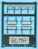 BLMA N 65 Modern Locomotive Rear View Mirrors (4 Pairs in 2 Styles)