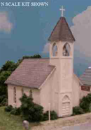 Blair Line N 069 Wood Frame Church Kit