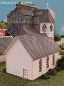 Blair Line N 069 Wood Frame Church Kit