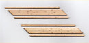 Blair Line HO 132 Laser-Cut Two-Lane Left Angled Wood Grade Crossings (2 Sets)