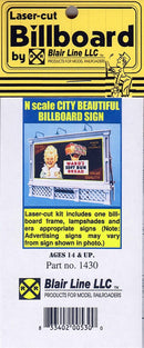 Blair Line N 1430 Laser-Cut Billboard, City Beautiful Sign