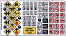 Blair Line HO 147 Modern Traffic Signs