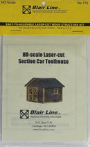 Blair Line HO 175 Section Car Toolhouse Kit