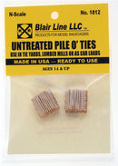 Blair Line N 1812 Pile O' Ties, Untreated (2-pack)