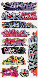 Blair Line HO 2257 Graffiti Decals Set
