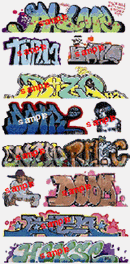 Blair Line HO 2259 Graffiti Decals Set